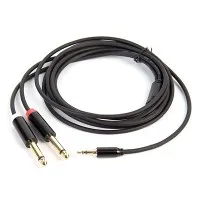 Kabel Audio 3.5mm Hingga Dwi 6.5mm